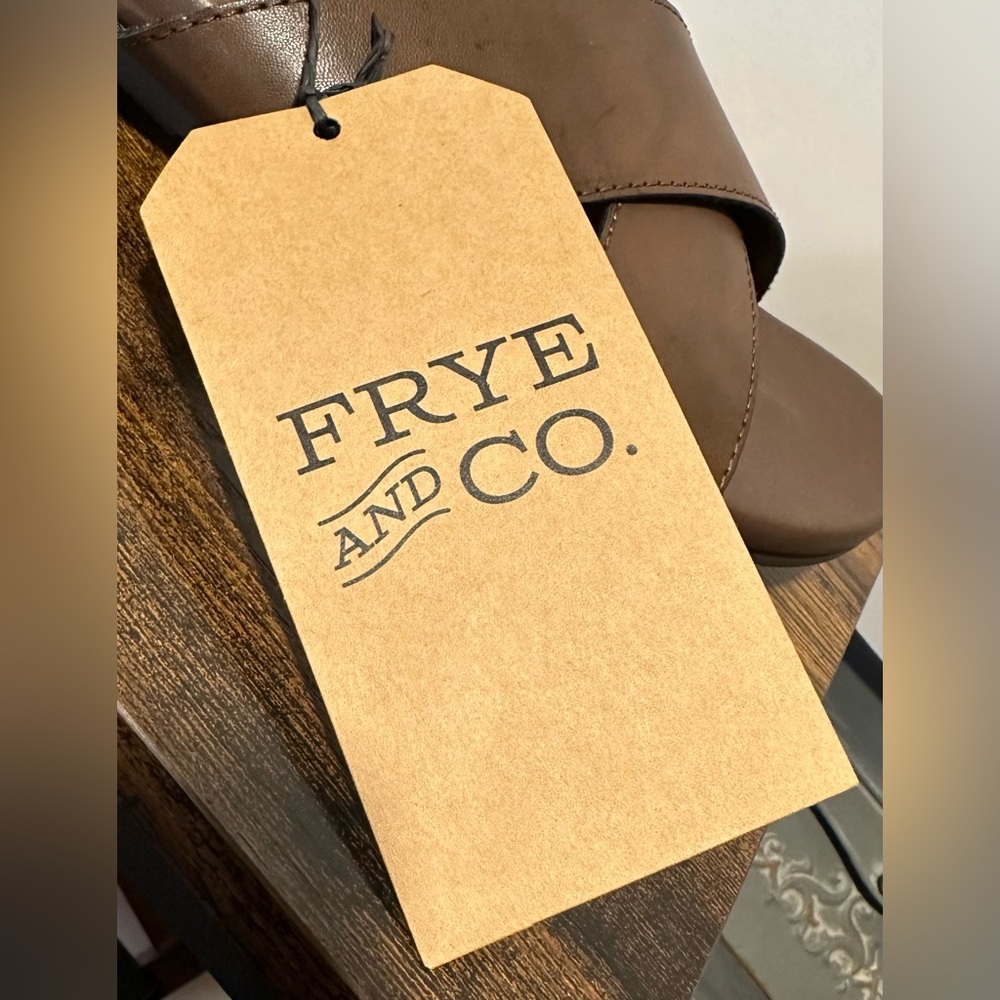 Frye and Co. Men’s Rocco Dark Brown Slide Sandals NWT Size 7 - Picture 4 of 9
